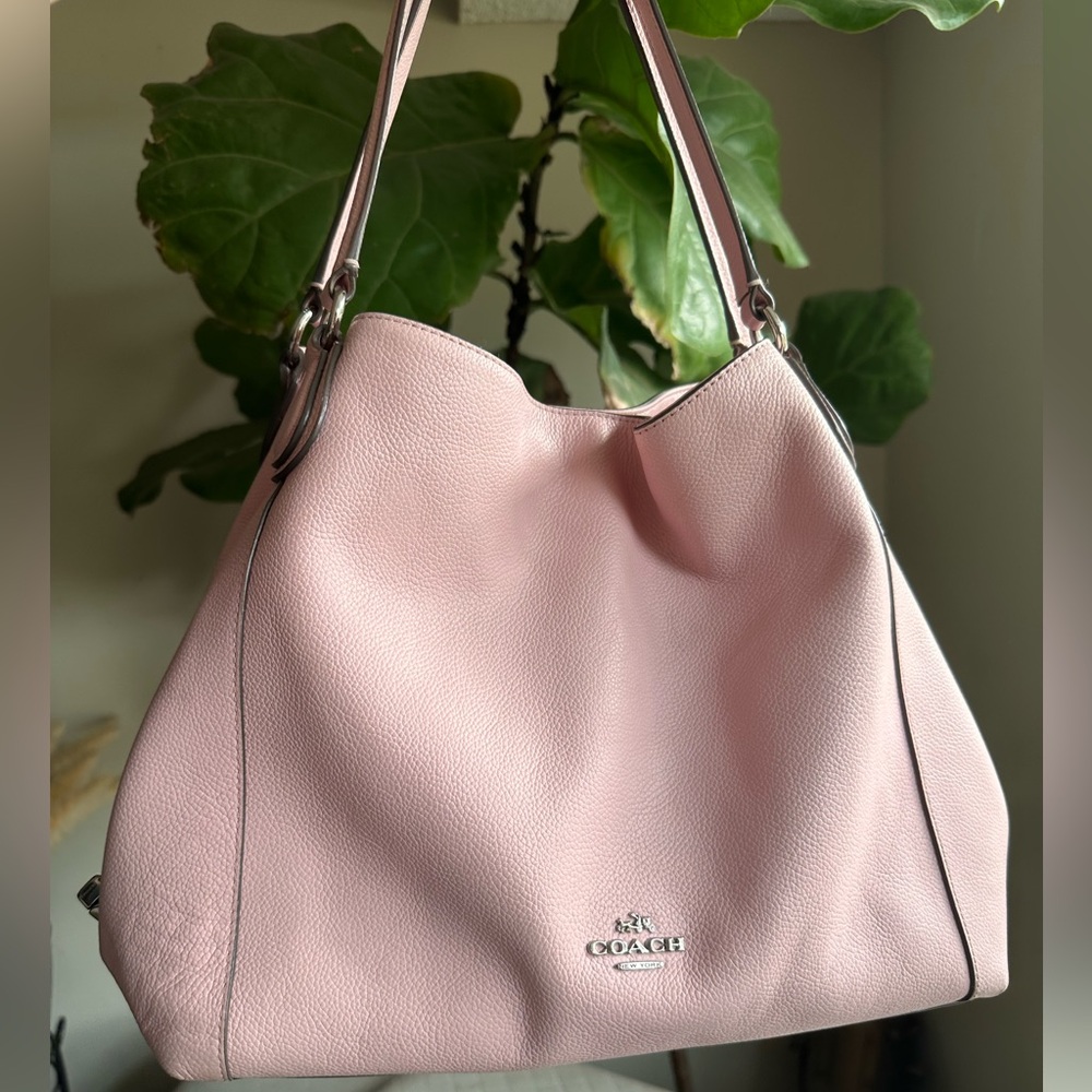 Vintage Leather Pink Coach Purse